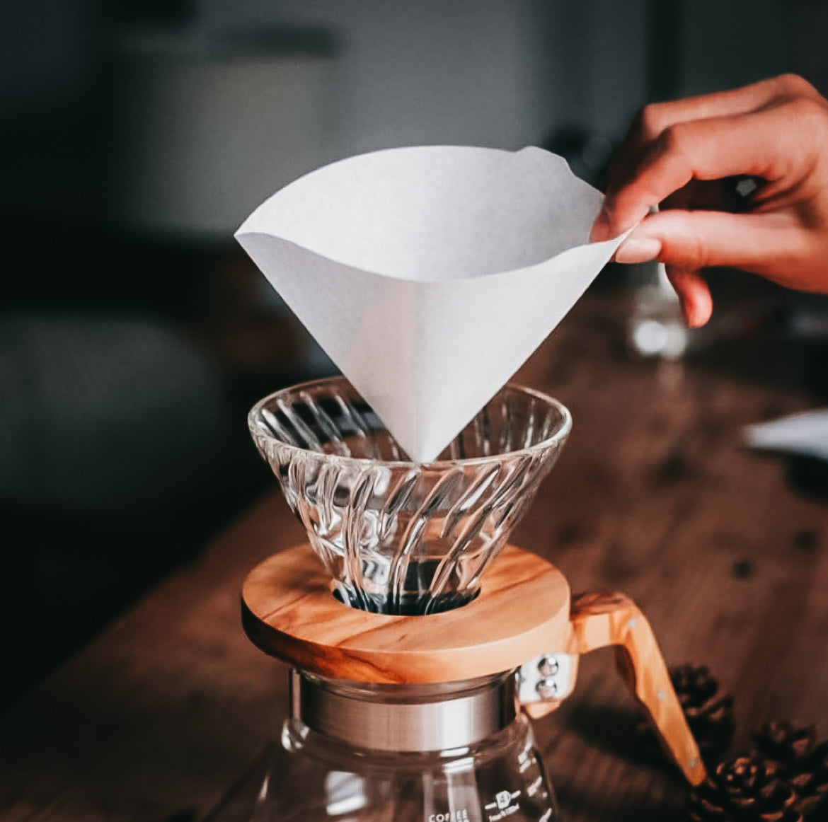 Hario V60 Coffee Filter Papers - Size 01/02 - White (40 pack)